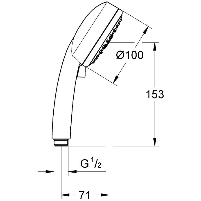 Para dus Grohe New Tempesta Cosmopolitan 100 cu 4 jeturi