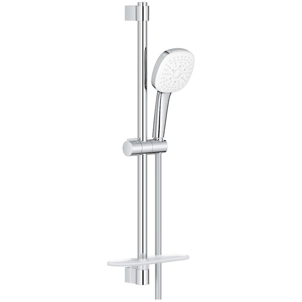 Grohe Tempesta Cube 110 Set dus cu bara 60 cm si savoniera 3 jeturi, crom