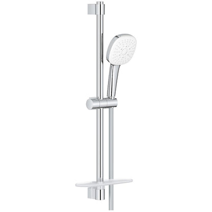 Grohe Tempesta Cube 110 Set dus cu bara 60 cm si savoniera 3 jeturi, crom
