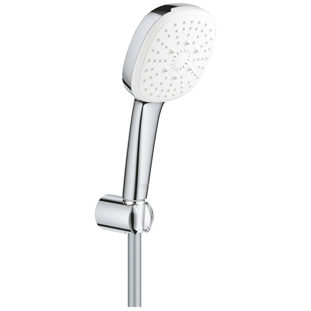Grohe Tempesta Cube 110 Set dus cu suport fix, 3 jeturi crom