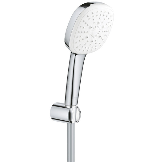 Grohe Tempesta Cube 110 Set dus cu suport fix, 3 jeturi crom