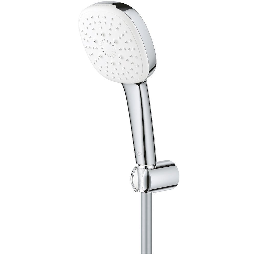 Grohe Tempesta Cube 110 Set dus cu suport fix, 3 jeturi crom