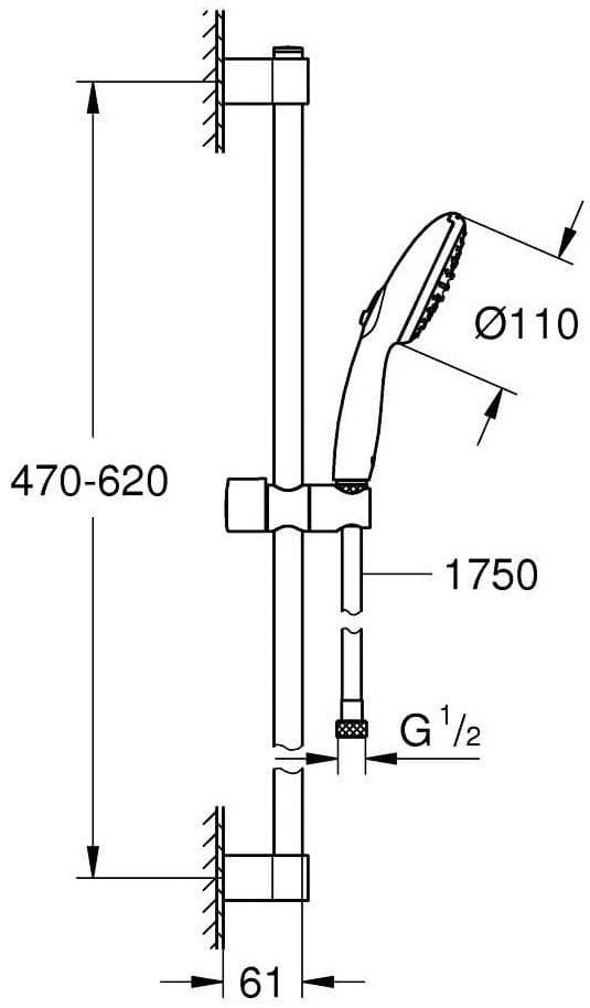 Grohe Tempesta 110 Set dus cu 2 functii