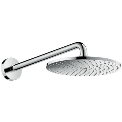 Palarie dus fix Hansgrohe Raindance Select S, Ø24 cm cu brat, montaj pe perete