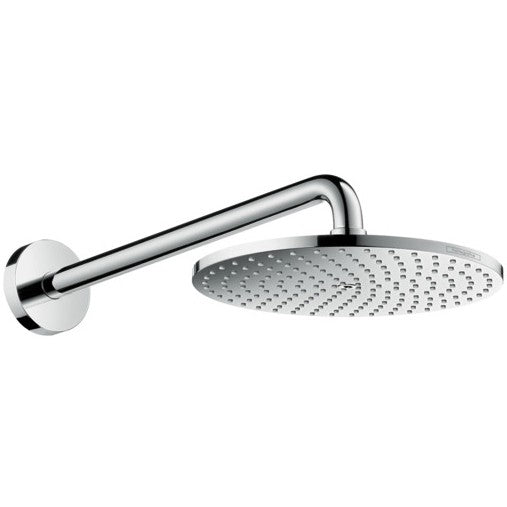 Palarie dus fix Hansgrohe Raindance Select S, Ø24 cm cu brat, montaj pe perete