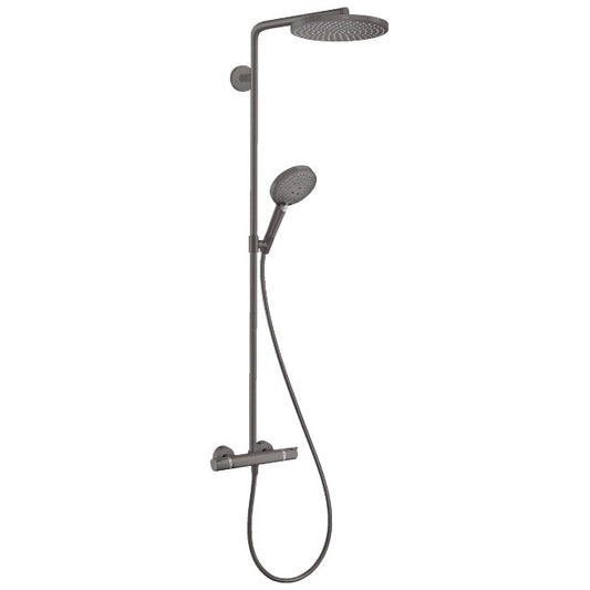 Coloana dus cu baterie si termostat Hansgrohe Raindance Select S 240, antracit mat