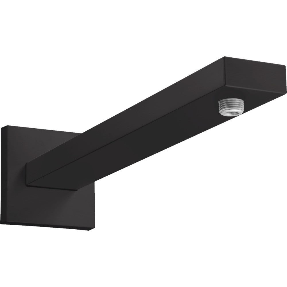 Brat dus fix Hansgrohe patrat 39 cm, negru mat