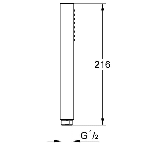 Para dus Grohe Euphoria Cube cu limitator debit