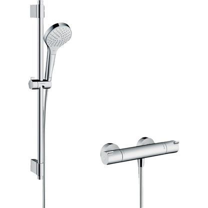 Hansgrohe Croma Select S Baterie dus cu termostat si bara 72 cm, crom