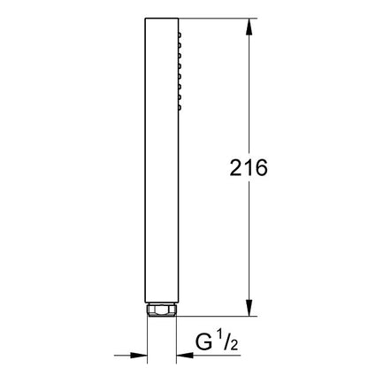 Para dus Grohe Euphoria Cube+ cu limitator debit