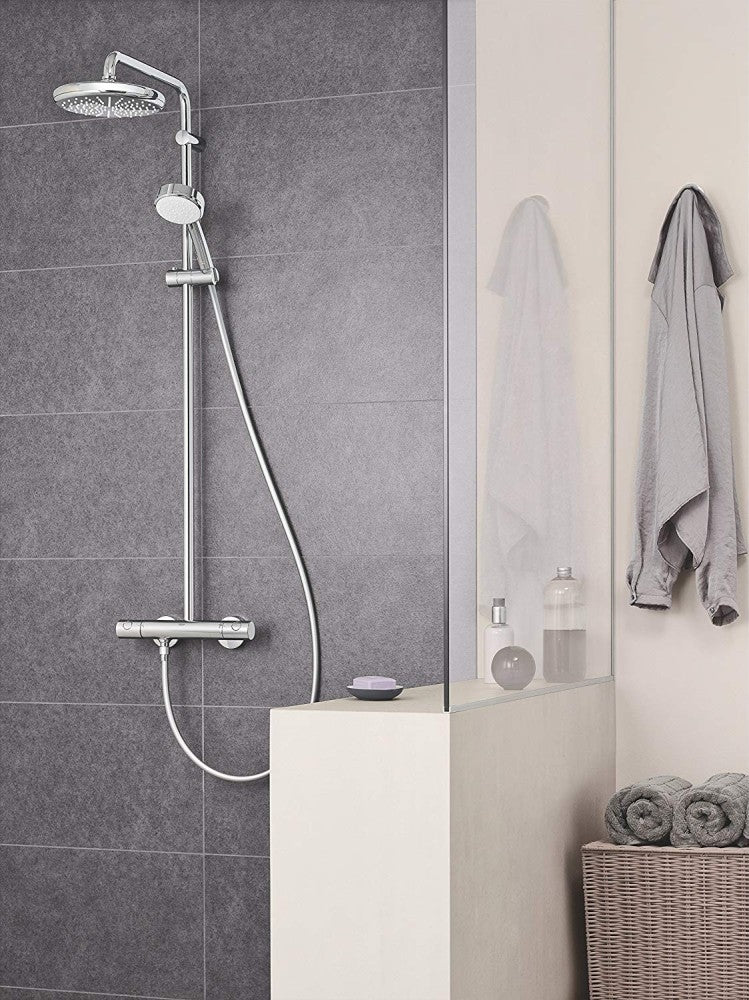 Coloana dus cu baterie si termostat Grohe New Tempesta Cosmopolitan 210