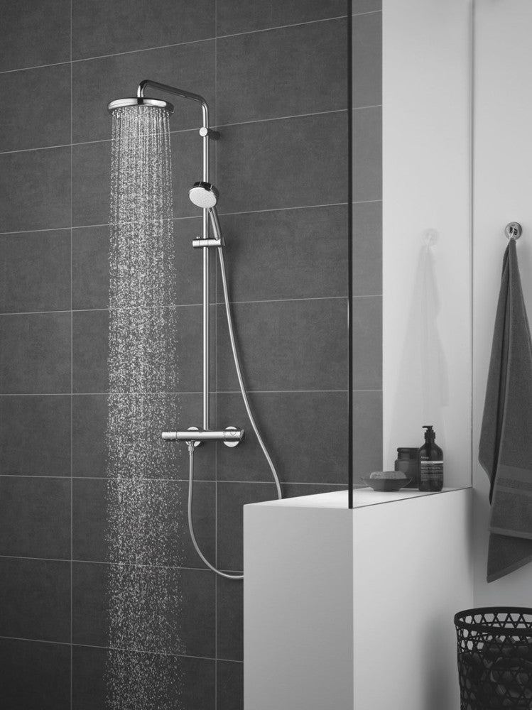 Coloana dus cu baterie si termostat Grohe New Tempesta Cosmopolitan 210