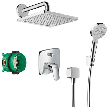Sistem dus incastrat Hansgrohe Crometta E 240, crom
