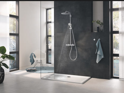 Coloana dus cu baterie si termostat Grohe Rainshower SmartActive 310, crom