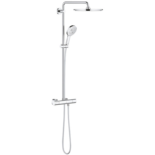 Coloana dus cu baterie si termostat Grohe Rainshower SmartActive 310, crom