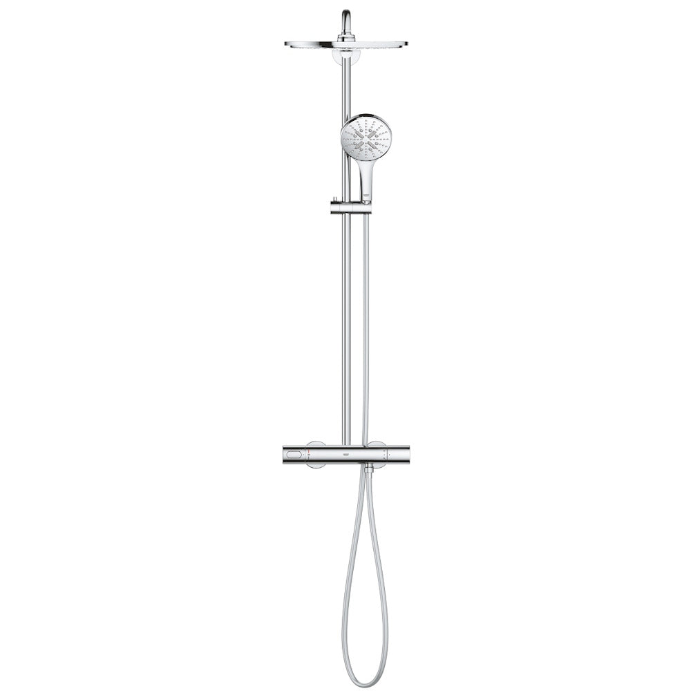 Coloana dus cu baterie si termostat Grohe Rainshower SmartActive 310, crom