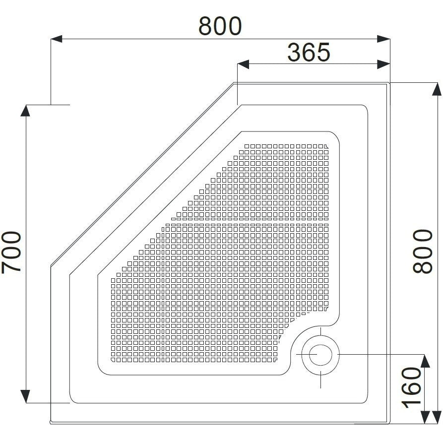 Set promo Cabina dus pentagonala cu usa batanta Belform Clear 80x80 cm si cadita