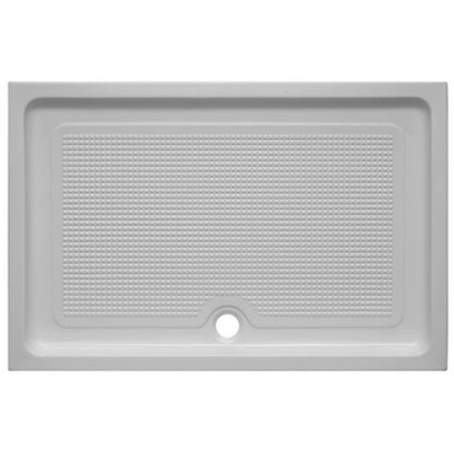 Set promo Cabina dus dreptunghiulara cu usa glisanta Belform Clear 100x80 cm si cadita