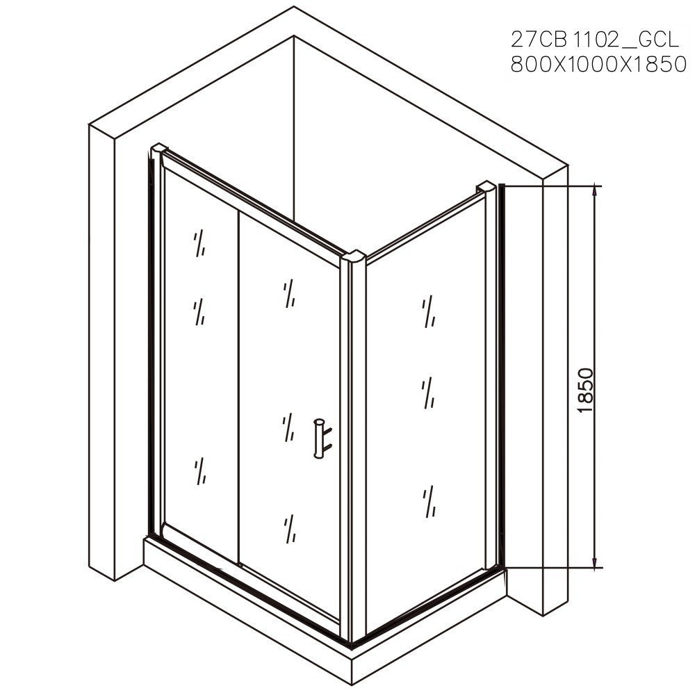Set promo Cabina dus dreptunghiulara cu usa glisanta Belform Clear 100x80 cm si cadita