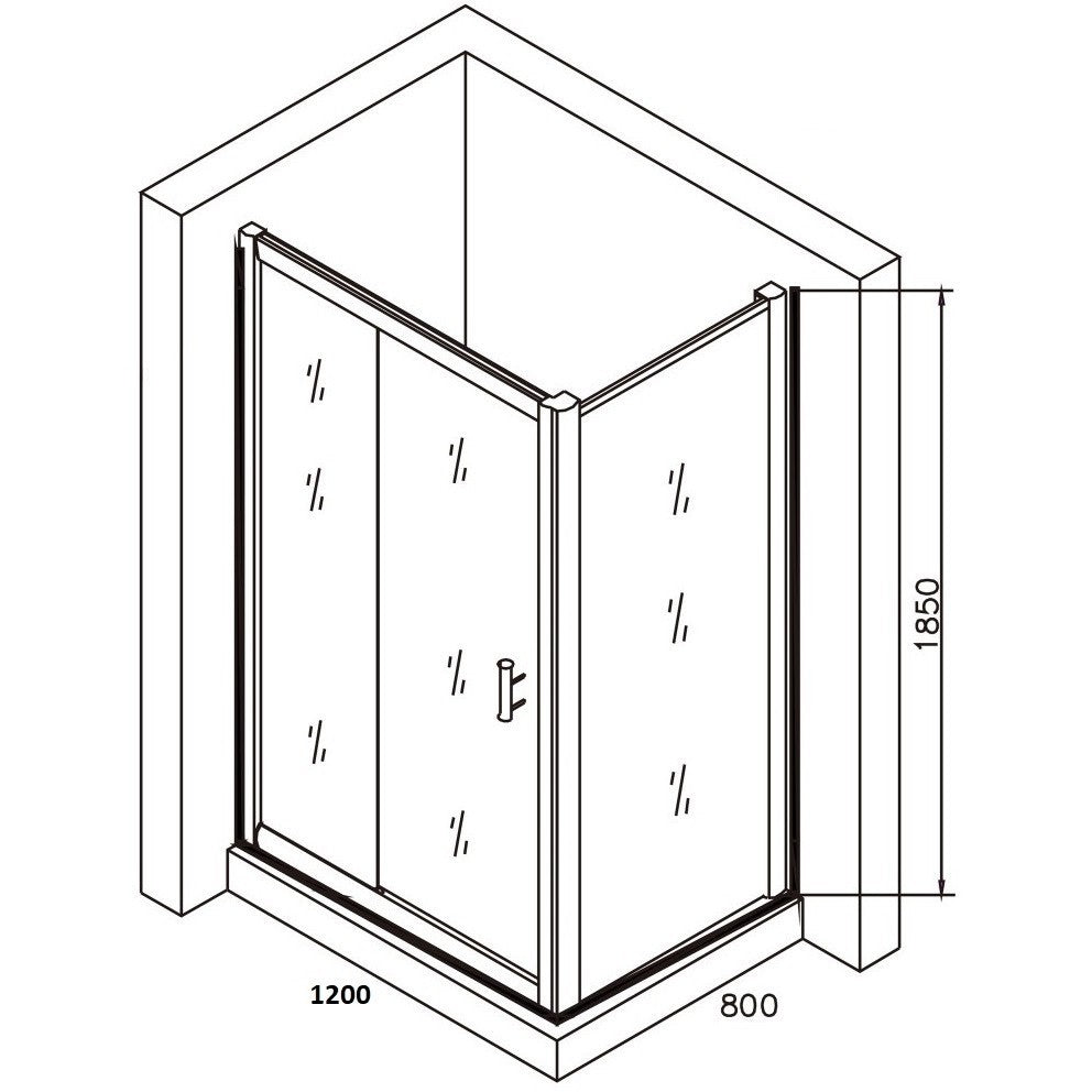 Set promo Cabina dus dreptunghiulara cu usa glisanta Belform Clear 120x80 cm si cadita