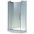 Cabina dus pentagonala cu usa batanta Belform Clear 80x80 cm