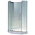 Cabina dus pentagonala cu usa batanta Belform Clear 90x90 cm