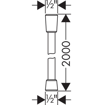 Furtun dus Hansgrohe Isiflex 200 cm