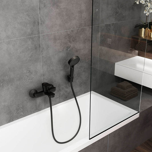Hansgrohe Porter S Suport para dus, negru mat