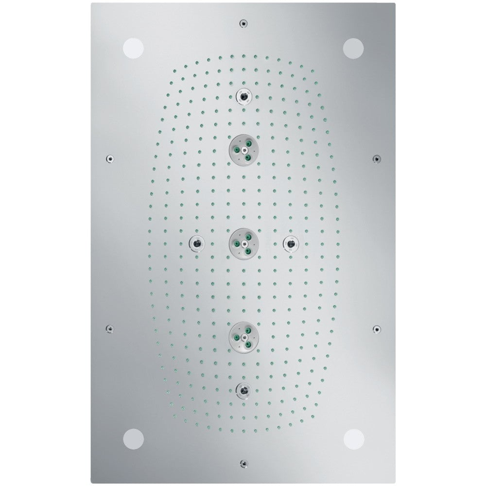 Palarie dus fix Hansgrohe Raindance Rainmaker, 68x46 cu lumina