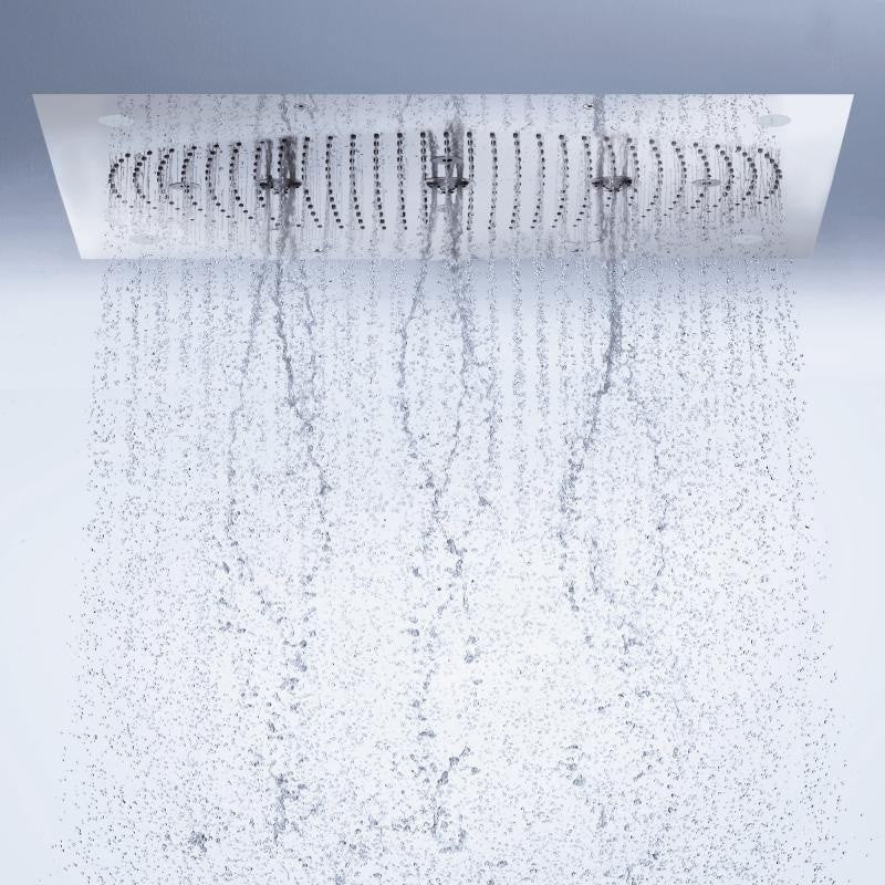 Palarie dus fix Hansgrohe Raindance Rainmaker, 68x46 cu lumina