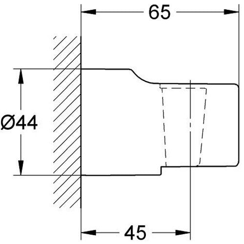 Grohe Relexa Suport para dus, 7 cm