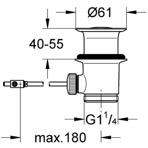 Grohe Set de evacuare 1 1/4'