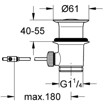 Grohe Set de evacuare 1 1/4'