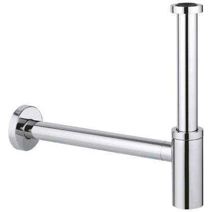 Grohe Sifon estetic lavoar, ornament glisant, crom