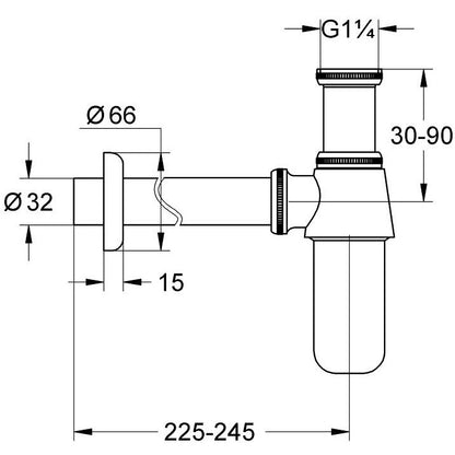 Grohe Sifon estetic 1 1/4'