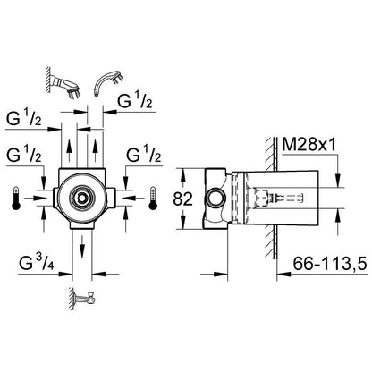 Grohe Allure Divertor cu 5 pozitii