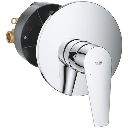 Grohe BauEdge Baterie de dus incastrata, set complet