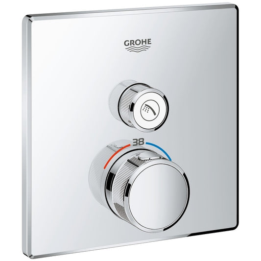 Grohe Grohtherm SmartControl Baterie dus cu termostat, patrata, crom