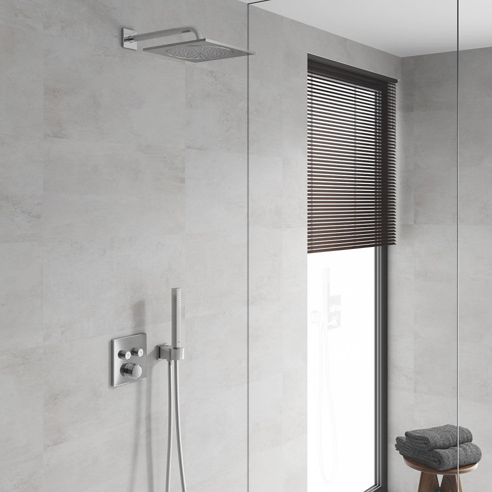 Grohe Grohtherm SmartControl Baterie dus cu termostat cu 2 iesiri, patrata, crom