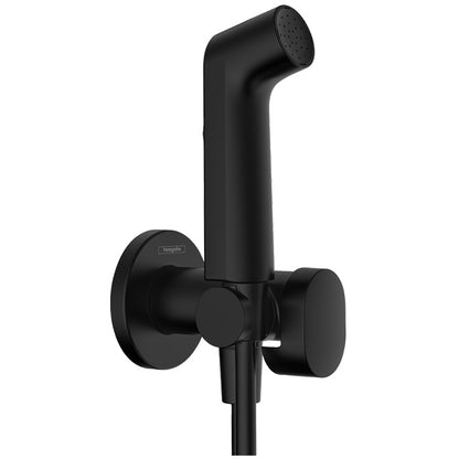 Hansgrohe Dus igienic cu furtun si suport S, negru mat