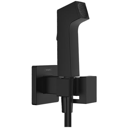 Hansgrohe Dus igienic cu furtun si suport E, negru mat