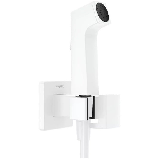 Hansgrohe Dus igienic cu furtun si suport E, alb mat