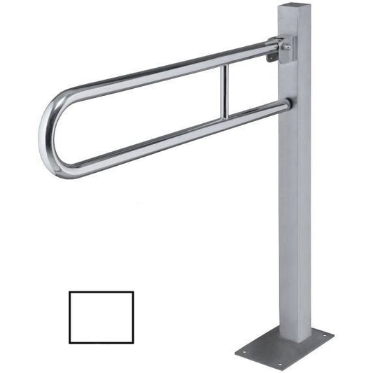 Bemeta Help Bara de sprijin rabatabila freestanding 75 cm, alb