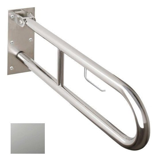 Bemeta Help Bara de sprijin rabatabila cu suport hartie 75 cm, inox mat