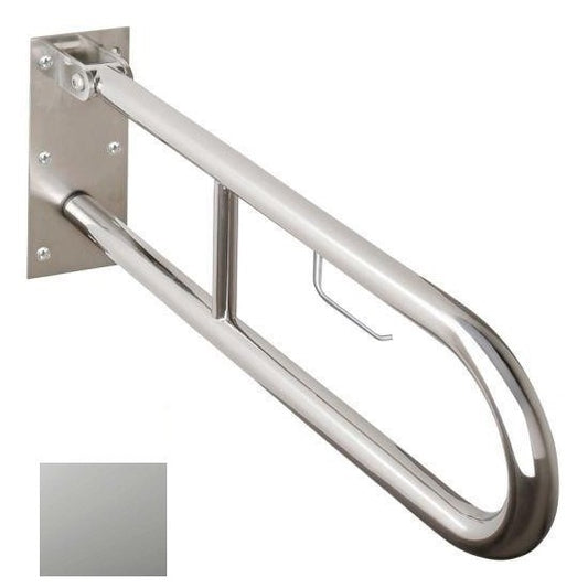 Bemeta Help Bara de sprijin rabatabila cu suport hartie 85 cm, inox mat