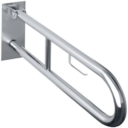 Bemeta Help Bara de sprijin rabatabila cu suport hartie 90 cm, inox mat, montaj ascuns