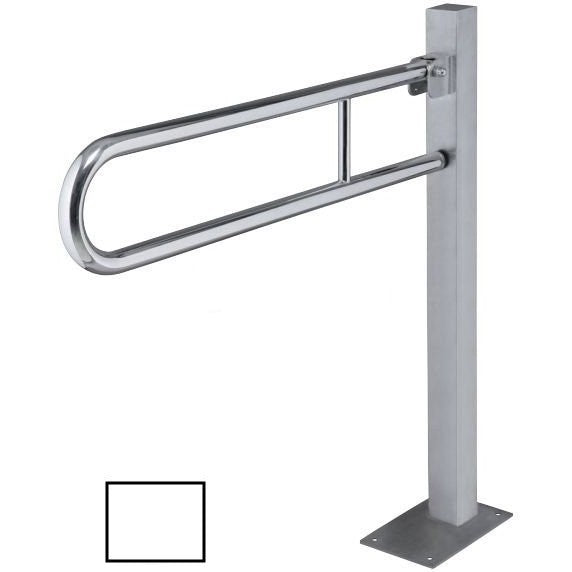Bemeta Help Bara de sprijin rabatabila freestanding 75 cm, alb, montaj ascuns