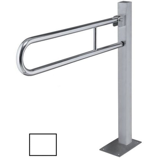 Bemeta Help Bara de sprijin rabatabila freestanding 81 cm, alb, montaj ascuns