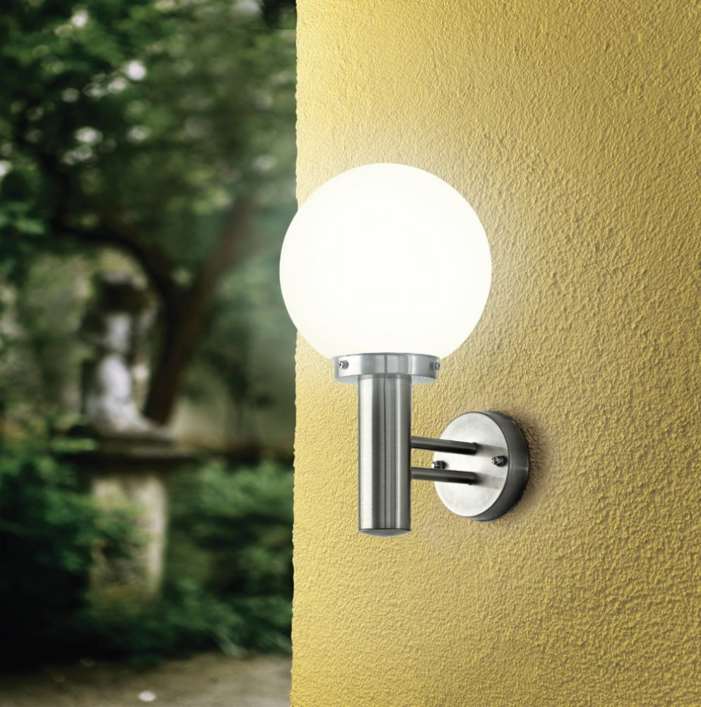 Eglo Nisia Aplica 1x60W, inox
