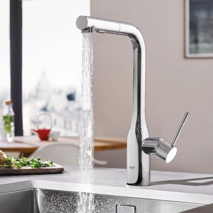 Grohe Essence Baterie chiuveta bucatarie cu dus extractibil, crom